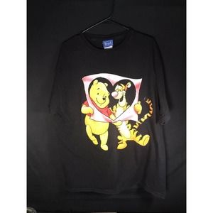 Vintage Disney 90s Pooh and tiger t shirt size x-large